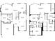 A black and white floorplan of the home detailing the layout of the two floors including room dimensions at 351 Chandler Bluff Ct, Grayson, GA 30017