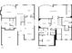 Black and white floorplan detailing the layout of a two-story home including room dimensions at 351 Chandler Bluff Ct, Grayson, GA 30017