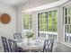 Sunlit breakfast nook with a bay window and a view of the greenery outside at 3562 Sunderland Ne Cir, Atlanta, GA 30319