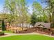Community playground with swings, slides, and a picnic area by the lake at 3562 Sunderland Ne Cir, Atlanta, GA 30319