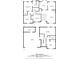 Detailed floor plan showcasing the layout of the two floors with bedrooms, Gathering room, garage and storage at 3927 Villager Way, Rex, GA 30273