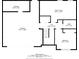 Upstairs floor plan showing storage, garage, Gathering room, hall, bathroom and bedroom at 3927 Villager Way, Rex, GA 30273