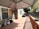 Spacious wooden deck with a gazebo providing shade for outdoor activities and entertaining at 2585 Chandler Grove Dr, Buford, GA 30519