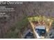Aerial view of a wooded 0.3-acre lot featuring a cozy home in Douglasville, GA at 3180 Tackett Rd, Douglasville, GA 30135