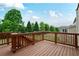 Wooden deck overlooking the backyard at 3570 Terrasol Sw Trl, Lilburn, GA 30047