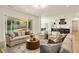 Open concept living space with hardwood floors, a backyard view, with an island kitchen and breakfast table at 1395 Oconee Ne Pass, Brookhaven, GA 30319