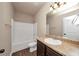 Bathroom featuring a vanity with a countertop, a toilet, and shower at 2375 Walker Dr, Hampton, GA 30228