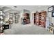 Unique bedroom with expansive shelving, perfect for displaying collectibles, creating an awesome and personalized space at 326 Carmichael Cir, Canton, GA 30115