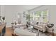 Bright living room featuring hardwood floors, large windows, and stylish contemporary furniture at 561 Allendale Dr, Decatur, GA 30032