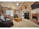 Inviting living room with fireplace, plush seating, and open floor plan at 70 Summer Walk Dr, Covington, GA 30016