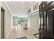 View from the front door showing tile floors, an ornate mirror, and a view to the living room at 23101 Plantation Ne Dr, Atlanta, GA 30324