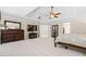 Expansive main bedroom with a view of the attached ensuite bathroom at 844 Nob Ridge Dr, Marietta, GA 30064