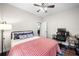 Bright bedroom with wood floors, and a desk at 1809 Cassville Nw Rd, Cartersville, GA 30121
