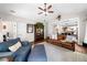 Spacious living room flows into the dining area, featuring hardwood floors and tasteful decor at 1809 Cassville Nw Rd, Cartersville, GA 30121