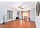 Inviting dining area with hardwood floors, crown molding, and a bright bay window at 2958 Paul Harris Rd, Dallas, GA 30157