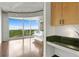 Bright living room features hardwood floors and a large window with scenic views at 361 17Th Nw St # 1708, Atlanta, GA 30363