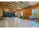 Unfinished basement is a blank canvas with a ping pong table and lots of potential at 13 Oakside Nw Ct, Cartersville, GA 30121