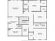 Second floor plan featuring the primary bedroom, additional bedrooms and bathrooms at 13 Oakside Nw Ct, Cartersville, GA 30121