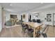 Open concept: dining and living area with stylish furniture and modern appliances at 3935 Manor House Dr, Marietta, GA 30062
