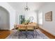 Elegant dining room with hardwood flooring, ample natural light, and stylish decor at 1900 Ridgewood Ne Dr, Atlanta, GA 30307