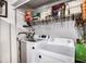 Functional laundry room with washer and dryer at 1400 Hidden Circle Dr, Sugar Hill, GA 30518