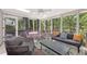 Bright sunroom with ample seating and natural light, perfect for relaxing or entertaining at 2789 Townley Cir, Atlanta, GA 30340