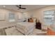 Bright bedroom with queen bed, side tables and recessed lighting at 538 Center Hill Nw Ave, Atlanta, GA 30318
