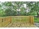 Newly stained deck looks out onto the spacious backyard at 538 Center Hill Nw Ave, Atlanta, GA 30318