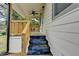 View of the front porch, showcasing natural wood details and exterior features at 538 Center Hill Nw Ave, Atlanta, GA 30318