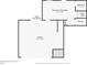 The basement floorplan view shows the garage and finished basement area and bathroom at 6404 Brookside Se Blvd, Mableton, GA 30126