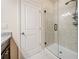 Bathroom with a glass-enclosed shower, providing a spa-like experience at 6404 Brookside Se Blvd, Mableton, GA 30126