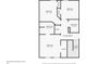 Second floor plan with bedrooms, bathrooms, laundry room, and closets identified at 6404 Brookside Se Blvd, Mableton, GA 30126