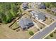 Aerial view of a beautiful home with a large backyard and private pool at 2111 Harmony Dr, Canton, GA 30115