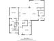 Detailed floor plan showing layout of the main level, including kitchen, living room, primary bedroom, and dining room at 2111 Harmony Dr, Canton, GA 30115