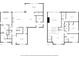 Combined first and second floor layout with labelled rooms and dimensions at 2111 Harmony Dr, Canton, GA 30115