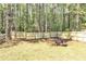 Backyard view of wooden fence with green grass, a few trees and natural light at 2998 Kenville Ln, Decatur, GA 30034