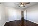 Bedroom features hardwood flooring, closet, and ceiling fan at 60 Cleveland Se St, Atlanta, GA 30316
