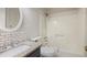 Clean bathroom with a sink and shower at 172 Forest Nw Ln, Marietta, GA 30064
