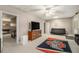 Finished basement with lounge area, TV, and gaming table at 2012 Golfers Way, Villa Rica, GA 30180