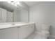 Bathroom featuring a single vanity and commode at 2012 Golfers Way, Villa Rica, GA 30180