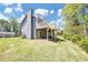 A lush backyard, featuring a spacious deck perfect for outdoor entertaining and relaxation at 3560 Riverchase Dr, Decatur, GA 30034