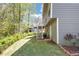 A well-maintained backyard with a stairway to the back deck, offering a serene outdoor space at 3560 Riverchase Dr, Decatur, GA 30034