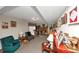 A finished basement Gathering room with fireplace and carpet at 3560 Riverchase Dr, Decatur, GA 30034
