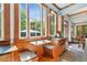 Charming kitchen nook with built-in seating, natural light, and wooden accents at 1102 Emory St, Oxford, GA 30054