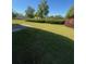 Expansive backyard with green lawn, mature trees, and manicured landscaping at 2763 Storybook Ct, Grayson, GA 30017
