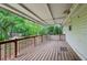 Covered back porch that overlooks a fenced backyard at 3024 Bob Cox Rd, Marietta, GA 30064