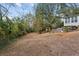 A large, leafy backyard space with a wooden fence, offering a peaceful and private outdoor area at 3024 Bob Cox Rd, Marietta, GA 30064