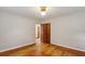 Bedroom with hardwood floors and a closet at 3024 Bob Cox Rd, Marietta, GA 30064