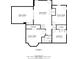 Floor 1 plan displaying Gathering room, living room, utility rooms and bedroom at 317 Vista Lake Dr, Suwanee, GA 30024