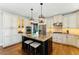 Well-appointed kitchen with large island, stainless steel appliances, and designer finishes at 317 Vista Lake Dr, Suwanee, GA 30024